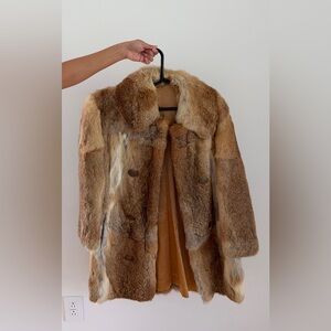 Vintage Classic Brown Fur Coat - Real Fur